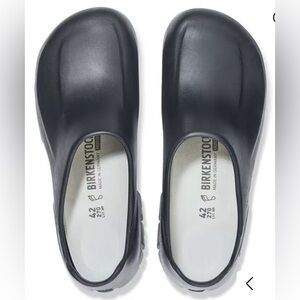 Birkenstock Polyurethane A640 Steele Toe Slip-Ons Size 38 Black